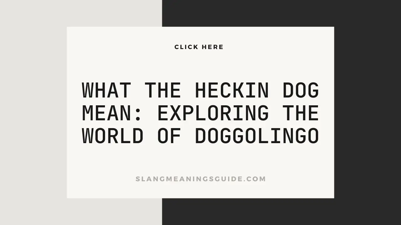 What The Heckin Dog Mean