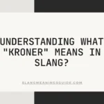 Kroner Mean In Slang