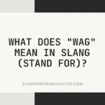 "Wag" Mean In Slang